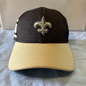New Orleans Saints, New Era Black and Gold Hat 39Thirty Men’s
